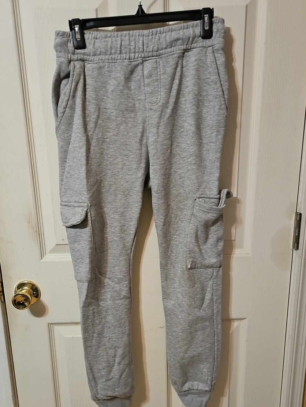 Free Planet Gray Cargo Joggers with Elastic Waist